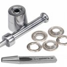 Osborne: Grommet Setter 216, Cutter 500+72ct. STAINLESS Plain Grommet SS4,Size 4