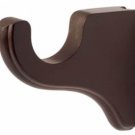 Kirsch Wood Trends Classics 3 1/2" Return Bracket for 2" pole,  Mahogany