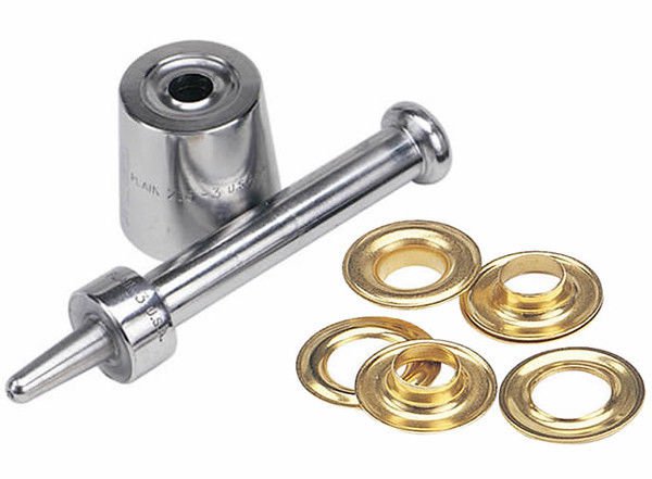 Osborne Plain Grommet Setter (216-3)+72 QTY-BRASS Grommet+Washers-Size 3 (G1-3)