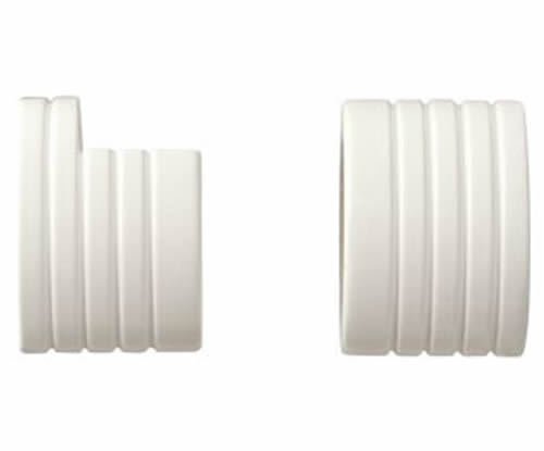 Kirsch Wood Trends Classics  Inside Mount Sockets  for 1 3/8" pole, White