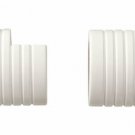 Kirsch Wood Trends Classics  Inside Mount Sockets  for 1 3/8" pole, White