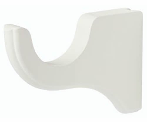 Kirsch Wood Trends Classics 4 1/2" Return Bracket for 3" pole, White (59033025)