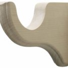 Kirsch Wood Trends Classics 4 1/2" Return Bracket for 3" pole,  Unfinished