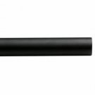Kirsch Wood Trends Urban Comfort Smooth 1 3/8"  Drapery Pole, Black 4 FT