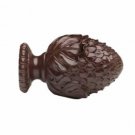 Kirsch Wood Trends Classics Oakleaf Finial, for 2" pole, Mahogany (# 50947G083)