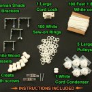 All-in-One LARGE ROMAN SHADE HARDWARE KIT, in White