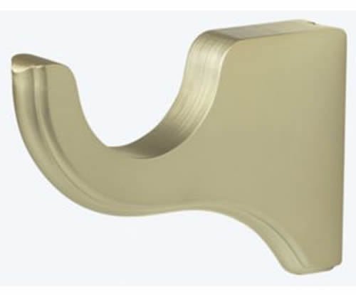 Kirsch Wood Trends Classics 4 1/2" Return Bracket for 3" pole,  Satin Gold
