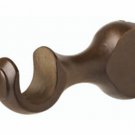 Kirsch Wood Trs Classics  4 1/2" Return  Brackets :1 3/8" pole, Hazelnut,1 Pair