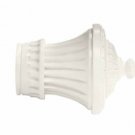 Kirsch Wood Trends Classics Charleston Finial, for 1-3/8" pole, White (36802025)