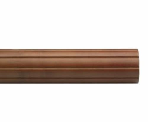Kirsch Wood Trends Classics Fluted 3"  Drapery Pole, Walnut 8 FT (MPN# 59308085)