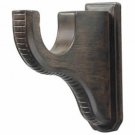 Kirsch Wood Trends Renaissance 3 3/4" Return Bracket for 2" pole,Mocca(21020834)