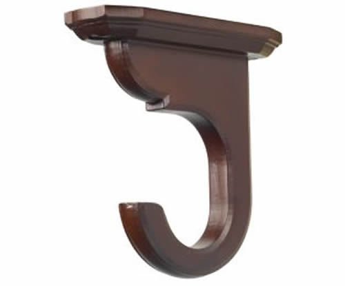 Kirsch Wood Trends Classics Ceiling Mount Bracket for 2" pole,  Mahogany
