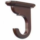 Kirsch Wood Trends Classics Ceiling Mount Bracket for 2" pole,  Mahogany