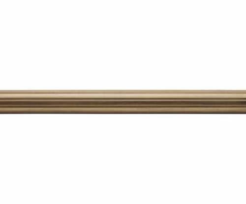 Kirsch Wood Trends Renaissance Fluted 2"  Drapery Pole, Golden Heirloom 8 FT