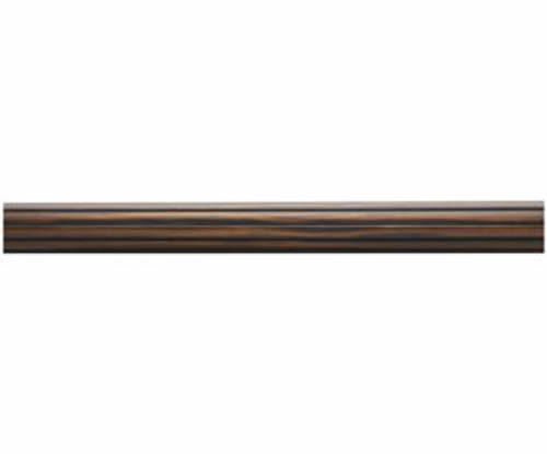 Kirsch Wood Trends Renaissance Fluted 2"  Drapery Pole, Brown 8 FT  ( 21008888)