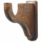 Kirsch Wood Trends Renaissance 3 3/4" Return Bracket for 2" pole,  Tortoise