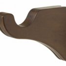 Kirsch Wood Trends Classics 3 1/2" Return Bracket :1 3/8" pole-Hazelnut, 1 Pair