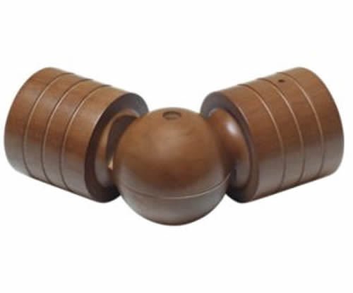 Kirsch Wood Trends Classics  Swivel Socket  for 1 3/8" pole, Walnut ( 5606E085)