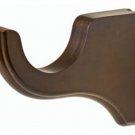 Kirsch Wood Trends Classics 3 1/2" Return Bracket for 2" pole,  Hazelnut