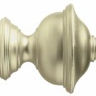 Kirsch Wood Trends Classics Chaucer Finial: 1 3/8" pole, Satin Gold (#36807894)