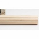 Kirsch Wood Trends Classics Fluted 2"  Drapery Pole, Unfinished 6 FT (55006G091)