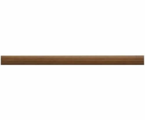 Kirsch Wood Trends Classics Fluted 1 3/8"  Drapery Pole, Estate Oak 4 FT