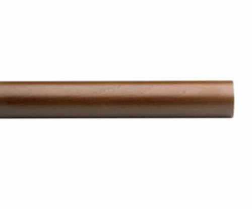 Kirsch Wood Trends Classics Smooth 2"  Drapery Pole, Walnut 8 FT  (# 55018G085)