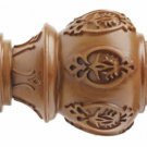 Kirsch Wood Trends Classics Lacey Finial, for 2" pole, Estate Oak (MPN#46804820)