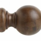 Kirsch Wood Trends Classics Ball Finial, for 1 3/8" pole, Hazelnut (# 5608EG827)