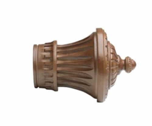 Kirsch Wood Trends Classics Charleston Finial, for 1-3/8" pole, Walnut(36802085)