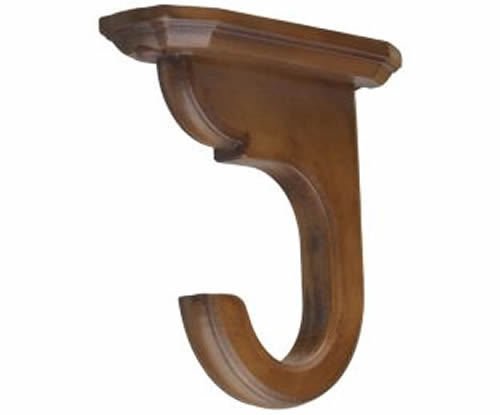 Kirsch Wood Trs Classics  Ceiling Mount Bracket :1 3/8" pole, Walnut ( 46855085)