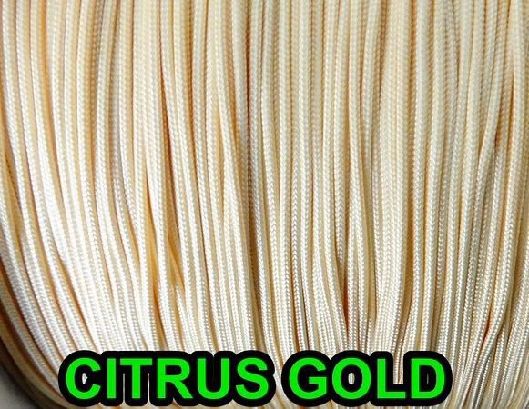 40 FEET: 1.6 MM, CITRUS GOLD LIFT CORD for ROMAN/PLEATED shades & blinds