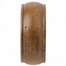 Kirsch Wood Trends Classics End Cap Finial, for 2" pole, Estate Oak (# 46808820)