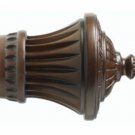 Kirsch Wood Trends Classics Charleston Finial, for 3" pole, Coffee (# 56802841)