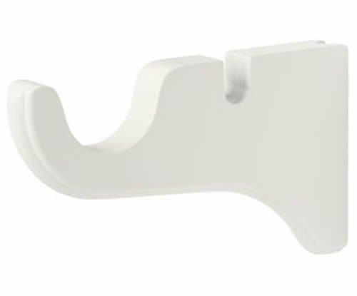 Kirsch Wood Trends Classics  Double Bracket for 1 3/8" pole, White ( 5615025)