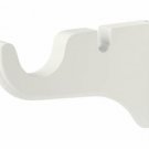 Kirsch Wood Trends Classics  Double Bracket for 1 3/8" pole, White ( 5615025)