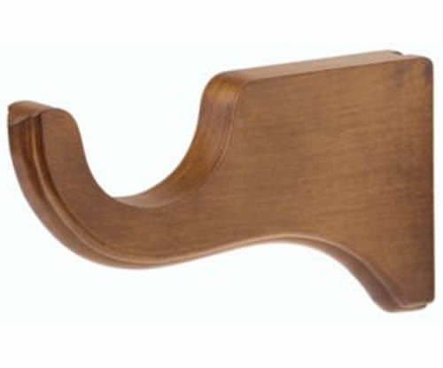 Kirsch Wood Trends Classics 6" Return Bracket :1 3/8" pole/Estate Oak(5614EG820)