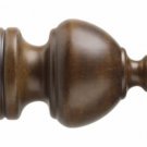 Kirsch Wood Trends Classics Sherwood Finial, for 1 3/8" pole,Hazelnut :5609EG827