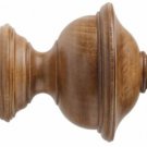 Kirsch Wood Trends Classics Chaucer Finial, for 2" pole, Estate Oak (# 46807820)