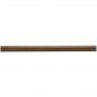Kirsch Wood Trend:2" Smooth Pole+Long Bracket+End Cap finial,Hazelnut:6 FT