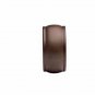 Kirsch Wood Trend:2" Smooth Pole+Long Bracket+End Cap finial,Mahogany:8 FT