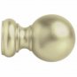 Kirsch Wood Trend Kit:2" Smooth Pole+Long Bracket+Ball finial,Satin Gold:8 FT