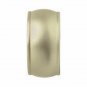 Kirsch Wood:2" Smooth Pole +Ceiling Brackets +End Cap finial,Satin Gold:6 FT