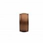 Kirsch Wood:2" Smooth Pole +Ceiling Brackets +End Cap finial,Walnut:8 FT