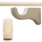 Kirsch Wood Trend:2" Smooth Pole+Long Bracket+End Cap finial,Unfinished:6 FT