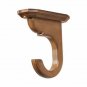 Kirsch Wood:2" Smooth Pole +Ceiling Brackets +End Cap finial,Estate Oak:8 FT