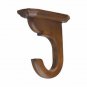Kirsch Wood Kit:2" Smooth Pole+Ceiling Bracket +Ball finial,Walnut:8 FT