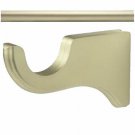 Kirsch Wood Trends  Kit:2"  Smooth Pole + 3 Long Brackets, Satin Gold:8 FT