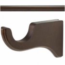 Kirsch Wood Trends  Kit:2"  Smooth Pole + 3 Long Brackets, Coffee:8 FT