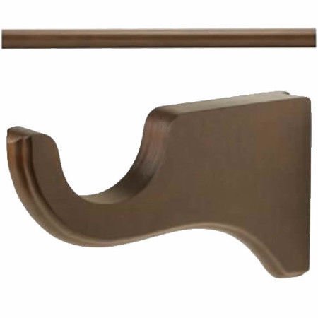 Kirsch Wood Trends  Kit:2"  Smooth Pole + 3 Long Brackets, Hazelnut:8 FT